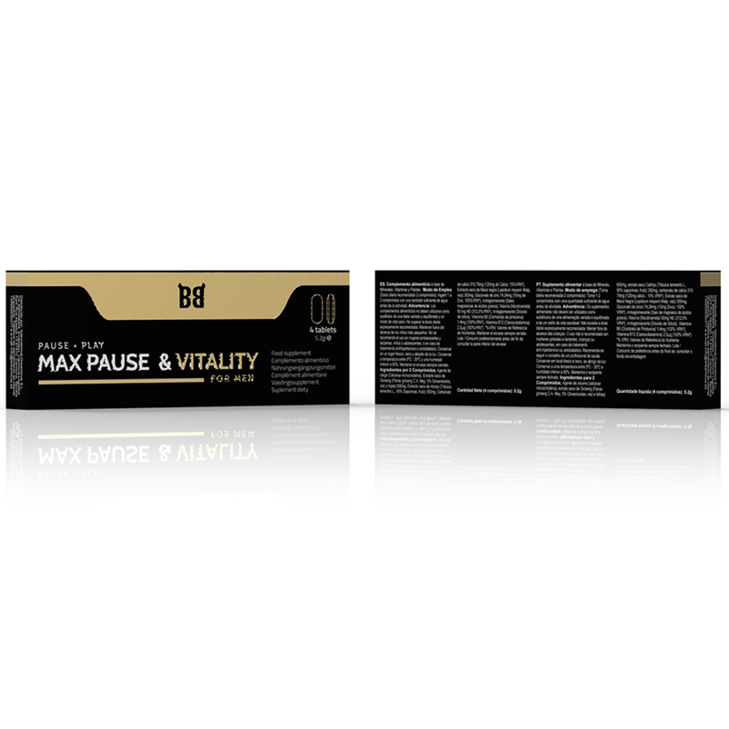 BLACK BULL - MAX PAUSE & VITALITY RETARDANT FOR MEN 4 CAPSULES