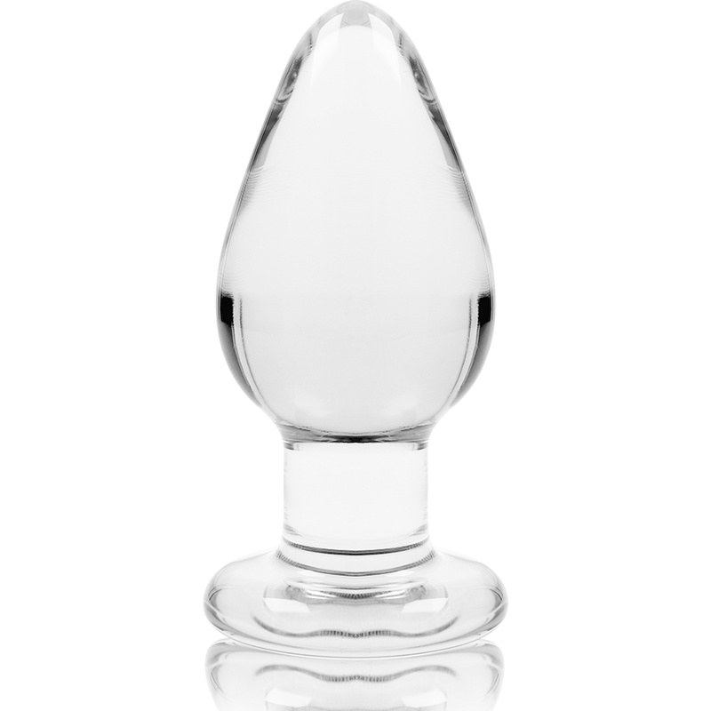 NEBULA SERIES BY IBIZA - MODEL 3 ANAL PLUG BOROSILICATE GLASS TRANSPARENT 11 CM -O- 5 CM