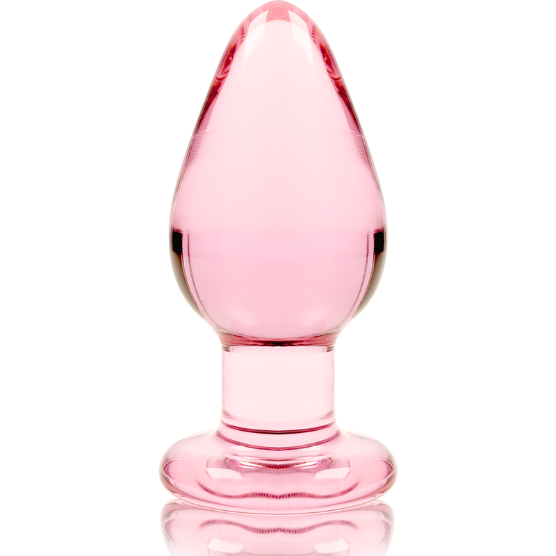 NEBULA SERIES BY IBIZA - MODEL 3 ANAL PLUG BOROSILICATE GLASS TRANSPARENT 11 CM -O- 5 CM