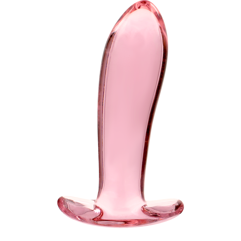 NEBULA SERIES BY IBIZA - MODEL 5 ANAL PLUG BOROSILICATE GLASS CLEAR 12.5 CM -O- 3.5 CM