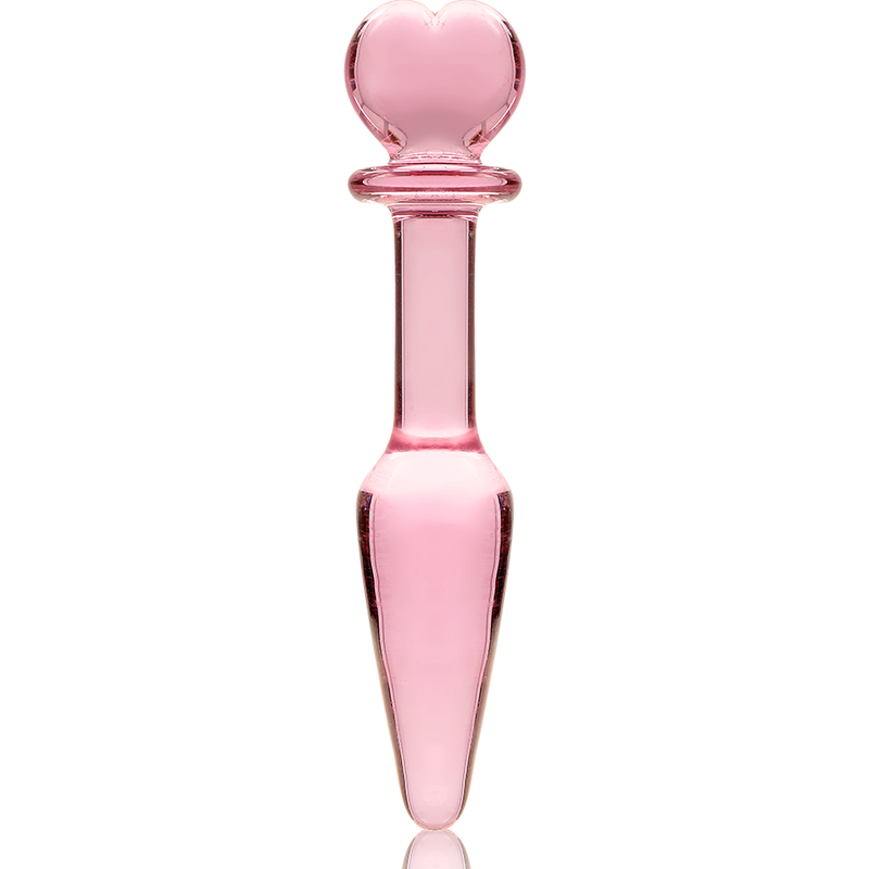 NEBULA SERIES BY IBIZA - MODEL 7 ANAL PLUG BOROSILICATE GLASS CLEAR 13.5 CM -O- 3 CM