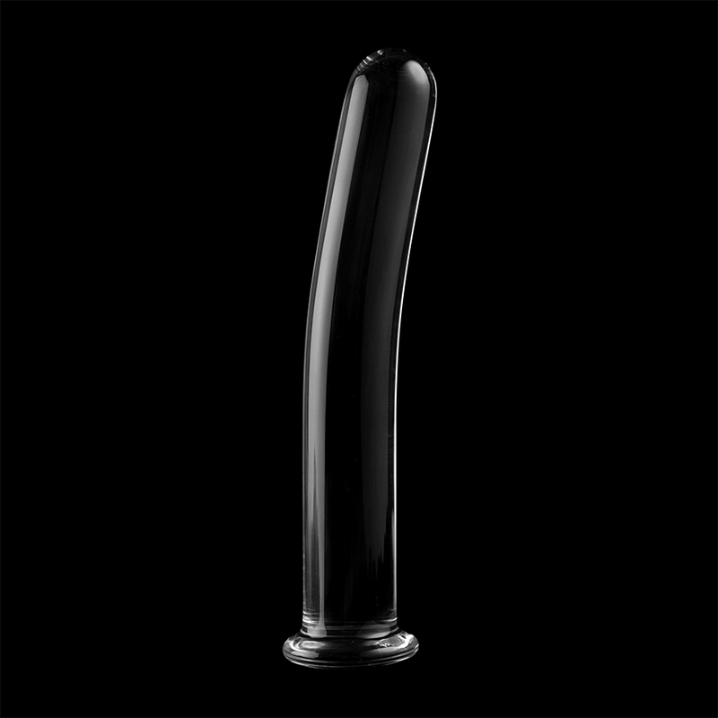 NEBULA SERIES BY IBIZA - MODEL 9 DILDO BOROSILICATE GLASS CLEAR 15.5 CM -O- 2.5 CM