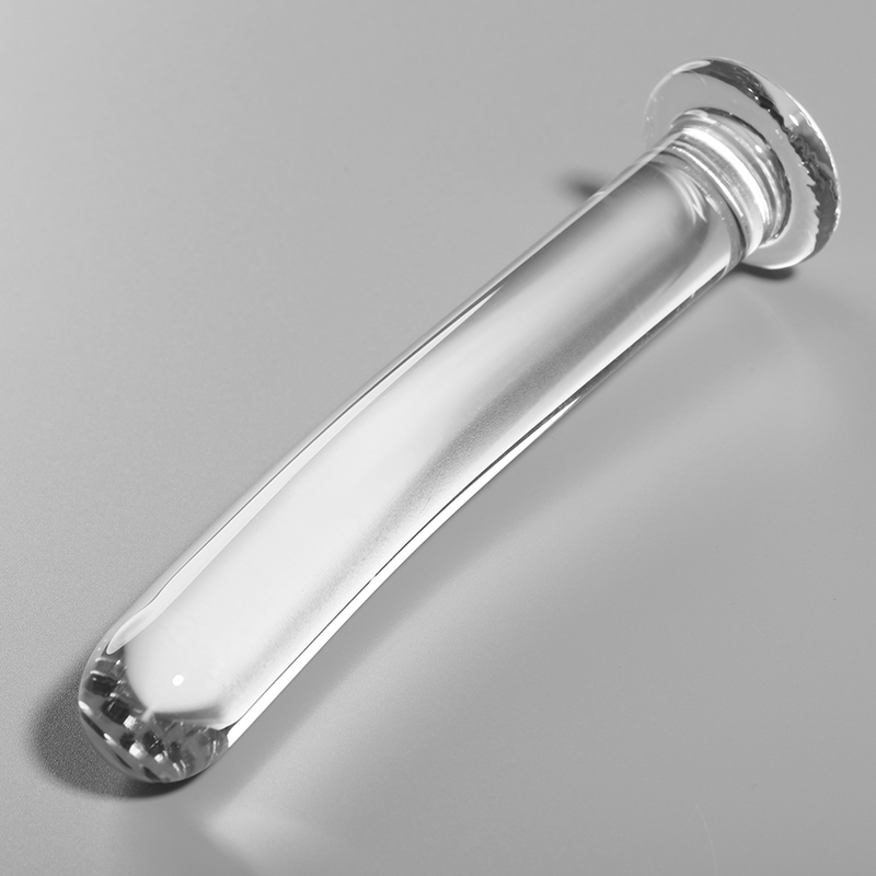 NEBULA SERIES BY IBIZA - MODEL 9 DILDO BOROSILICATE GLASS CLEAR 15.5 CM -O- 2.5 CM