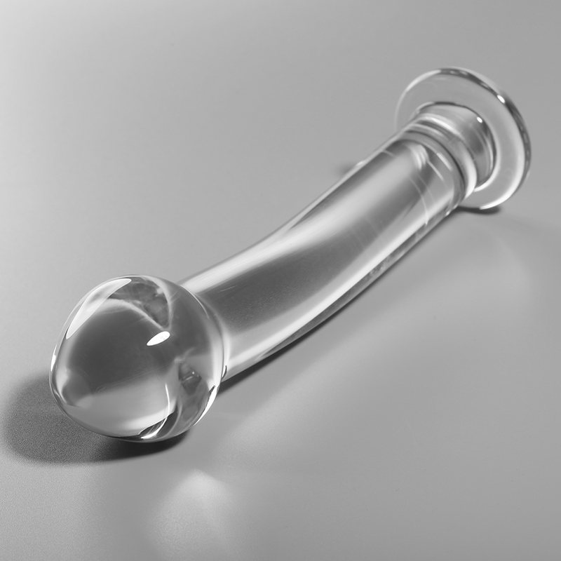 NEBULA SERIES BY IBIZA - MODEL 11 DILDO BOROSILICATE GLASS CLEAR 16 CM -O- 3 CM