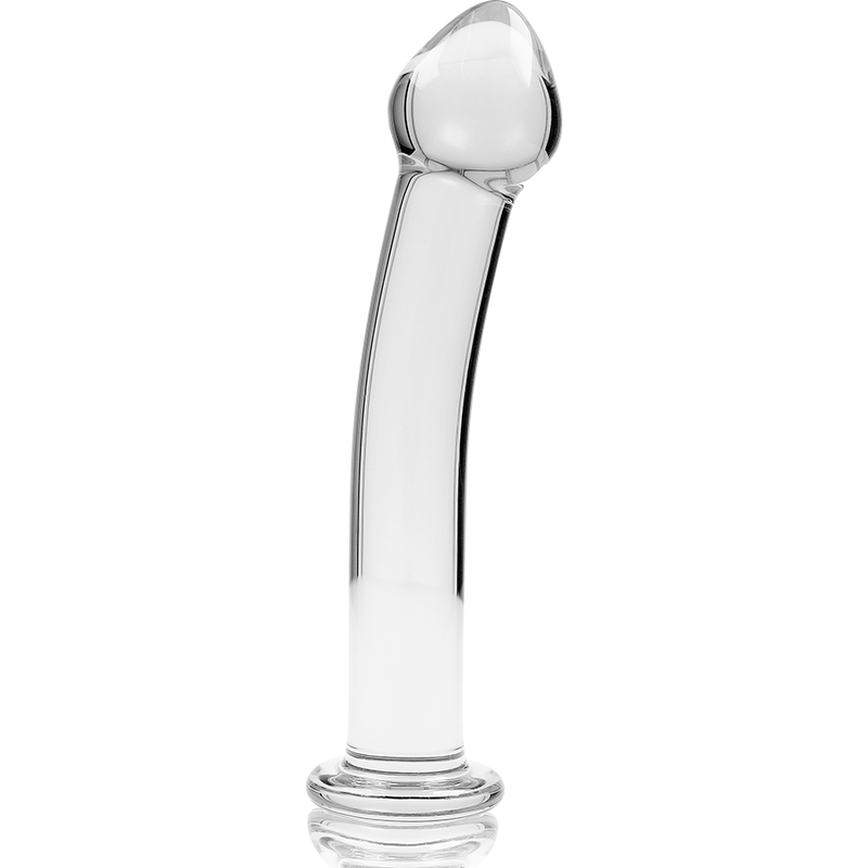 NEBULA SERIES BY IBIZA - MODEL 11 DILDO BOROSILICATE GLASS CLEAR 16 CM -O- 3 CM