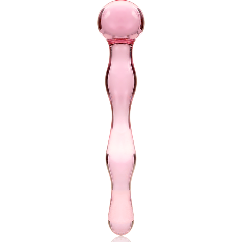 NEBULA SERIES BY IBIZA - MODEL 13 DILDO BOROSILICATE GLASS CLEAR 18 CM -O- 3.5 CM