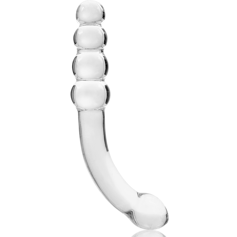 NEBULA SERIES BY IBIZA - MODEL 14 DILDO BOROSILICATE GLASS PINK 18.5 CM -O- 3 CM