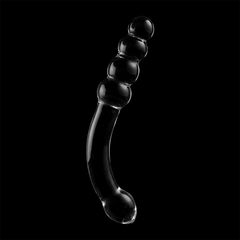 NEBULA SERIES BY IBIZA - MODEL 14 DILDO BOROSILICATE GLASS PINK 18.5 CM -O- 3 CM