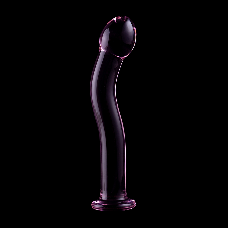 NEBULA SERIES BY IBIZA - MODEL 18 DILDO BOROSILICATE GLASS CLEAR 18.5 CM -O- 3.5 CM