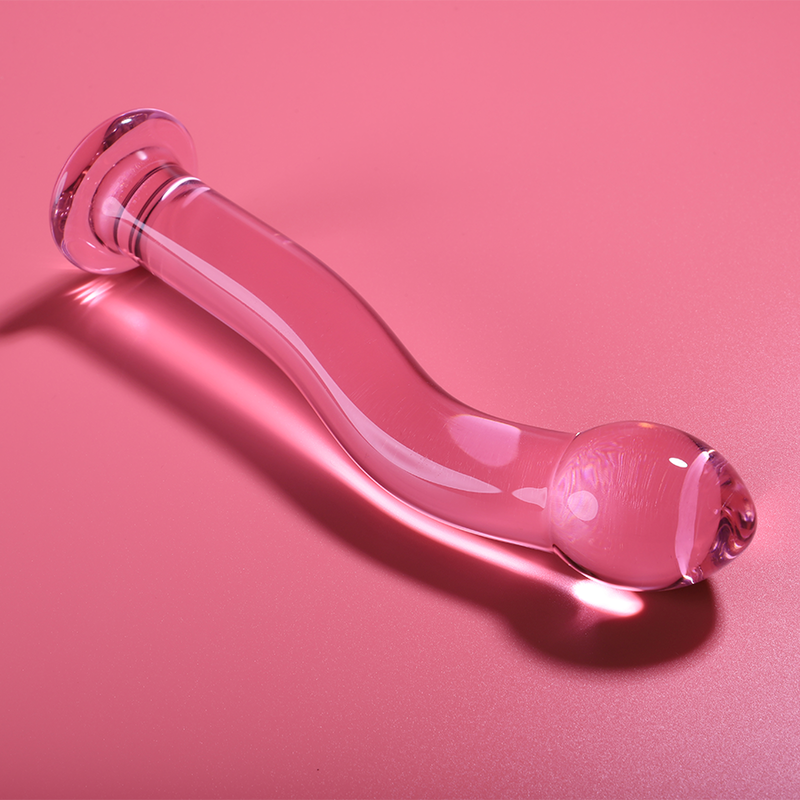 NEBULA SERIES BY IBIZA - MODEL 18 DILDO BOROSILICATE GLASS CLEAR 18.5 CM -O- 3.5 CM