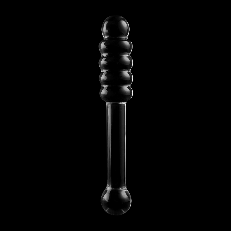 NEBULA SERIES BY IBIZA - MODEL 20 DILDO BOROSILICATE GLASS CLEAR 20.5 CM -O- 3 CM