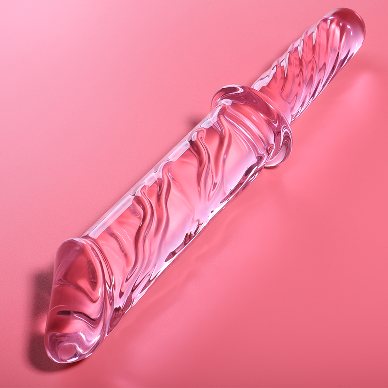 NEBULA SERIES BY IBIZA - MODEL 24 DILDO BOROSILICATE GLASS CLEAR 28.5 CM -O- 5 CM