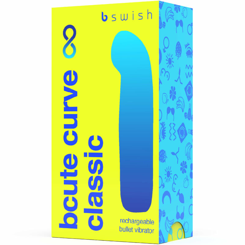 B SWISH - BCUTE CURVE INFINITE CLASSIC RECHARGEABLE SILICONE VIBRATOR YELLOW