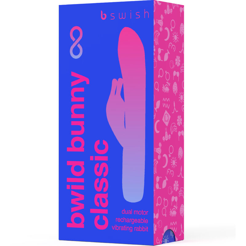 B SWISH - BWILD BUNNY INFINITE CLASSIC RECHARGEABLE VIBRATOR BLUE SILICONE