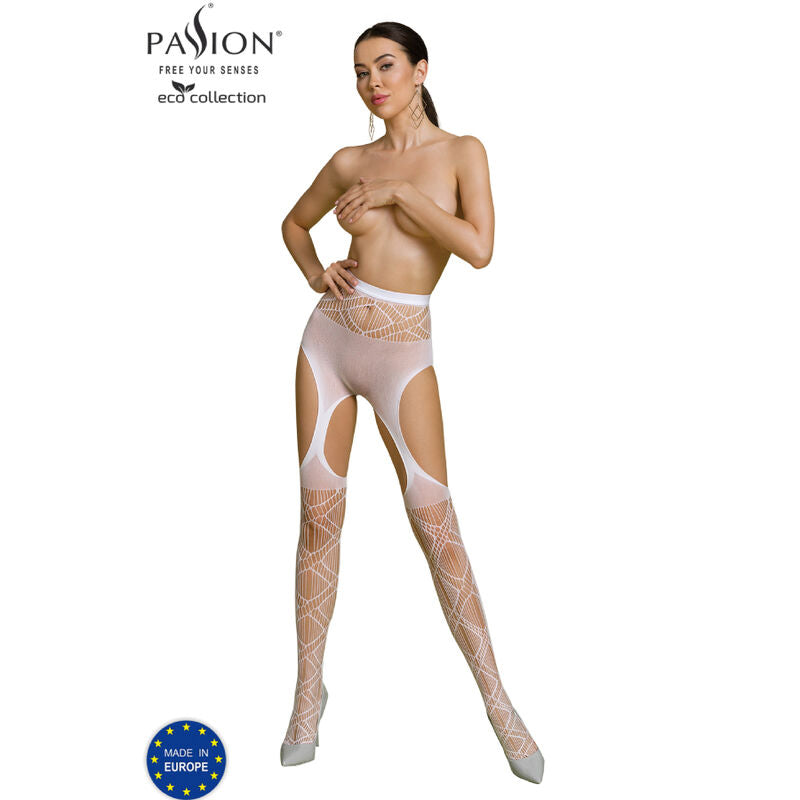 PASSION - ECO COLLECTION BODYSTOCKING ECO S005 WHITE