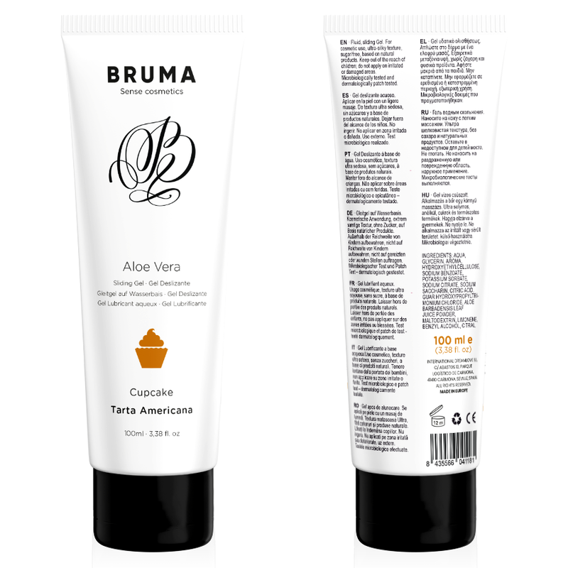 BRUMA - ALOE VERA SLIDING GEL CUPCAKE FLAVOR 100 ML