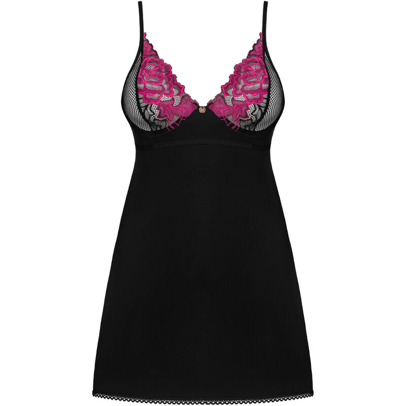 OBSESSIVE - ROSENTY CHEMISE & THONG XS/S