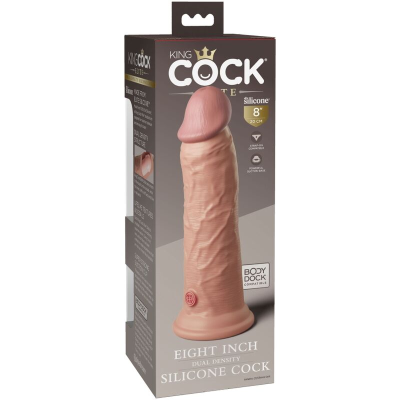 KING COCK - ELITE REALISTIC SILICONE DILDO 20.3 CM