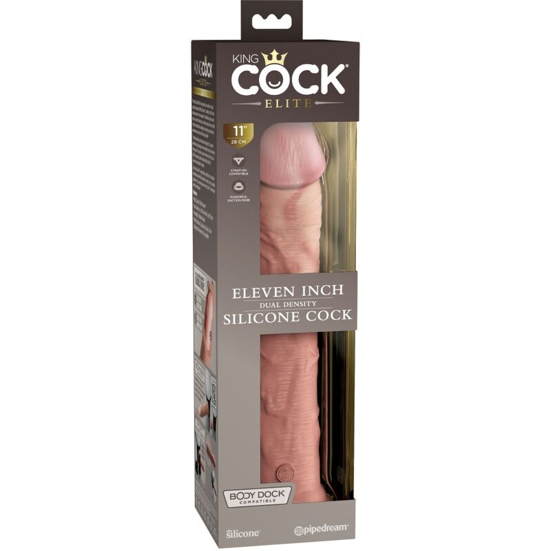 KING COCK - ELITE REALISTIC SILICONE DILDO 28 CM