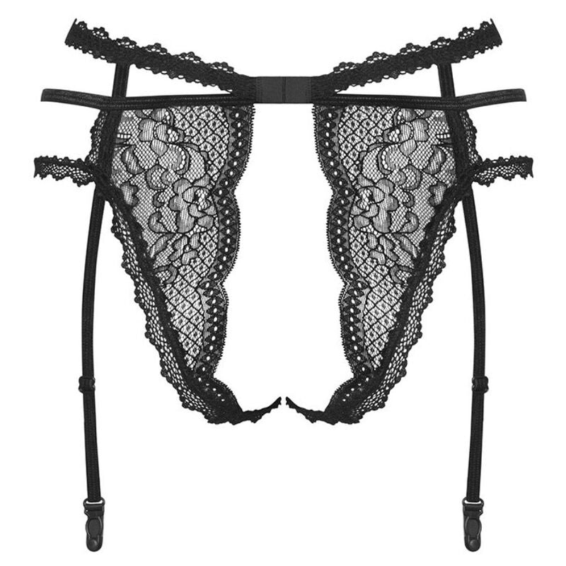 OBSESSIVE - PEARLOVE GARTER BELT BLACK XS/S