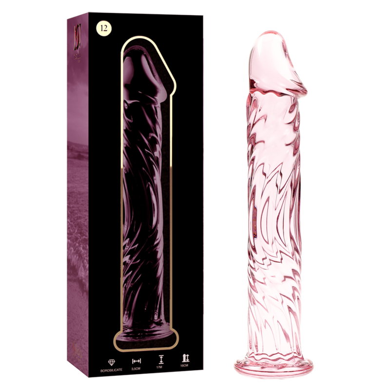 NEBULA SERIES BY IBIZA - MODEL 12 DILDO BOROSILICATE GLASS CLEAR 17 CM -O- 3.5 CM