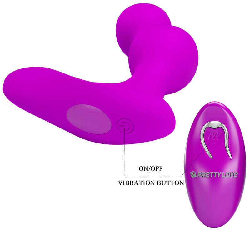 PRETTY LOVE - TERRANCE ANAL VIBRATOR MASSAGER WITH REMOTE CONTROL