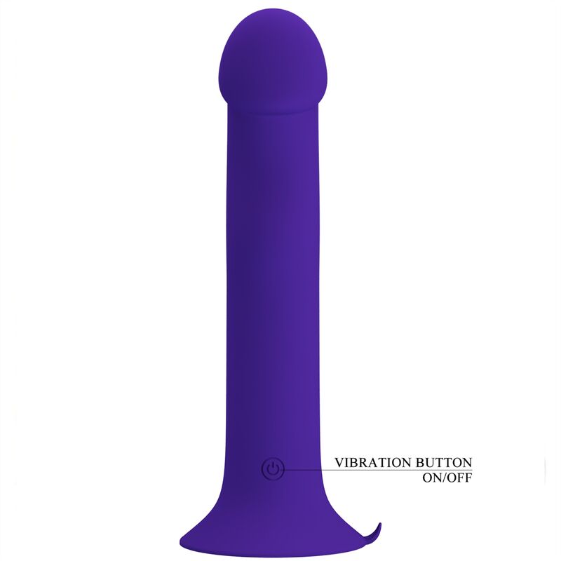 PRETTY LOVE - MURRAY YOUTH VIBRATING DILDO & RECHARGEABLE VIOLET