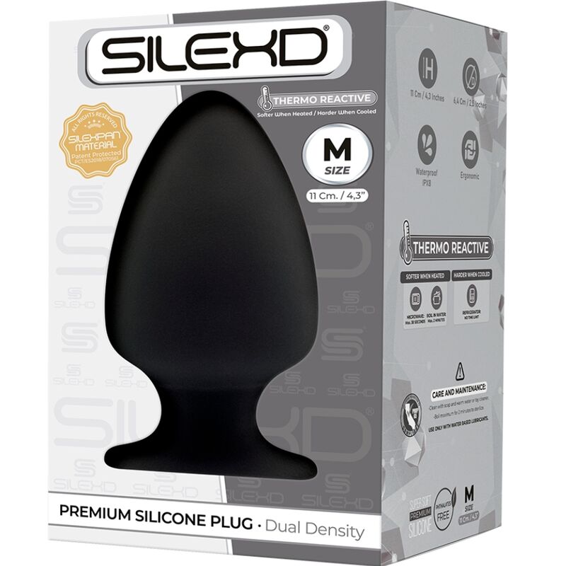 SILEXD - MODEL 1 ANAL PLUG PREMIUM SILEXPAN SILICONE PREMIUM THERMOREACTIVE SIZE M