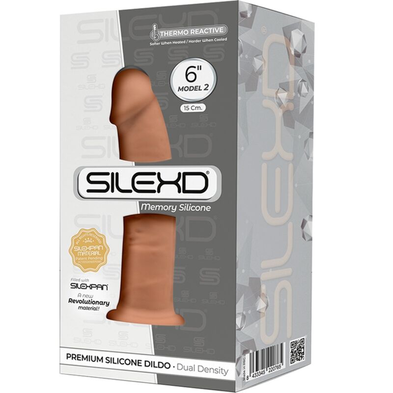 SILEXD - MODEL 2 REALISTIC PENIS PREMIUM SILEXPAN SILICONE CARAMEL 15.4 CM