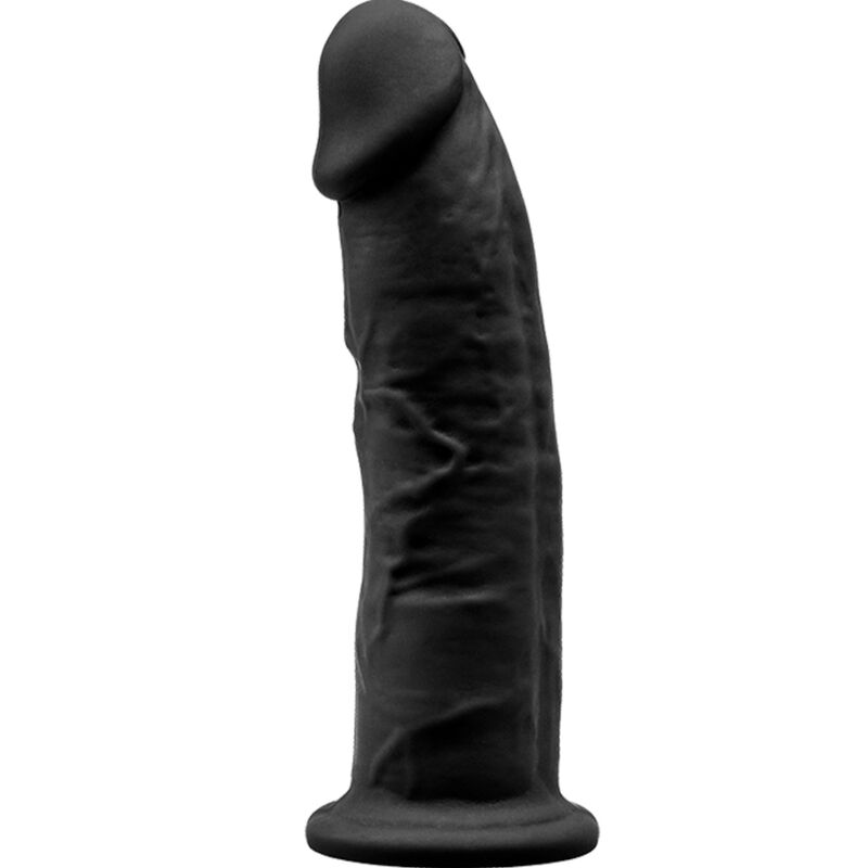 SILEXD - MODEL 2 REALISTIC PENIS PREMIUM SILEXPAN SILICONE BLACK 15 CM