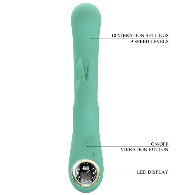 PRETTY LOVE - LAMAR RABBIT VIBRATOR & GREEN G-SPOT