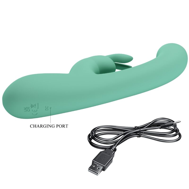 PRETTY LOVE - LAMAR RABBIT VIBRATOR & GREEN G-SPOT