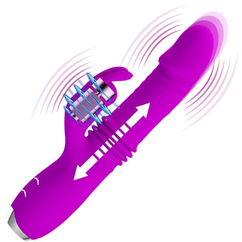 PRETTY LOVE - DOROTHY PURPLE RECHARGEABLE RABBIT VIBRATOR