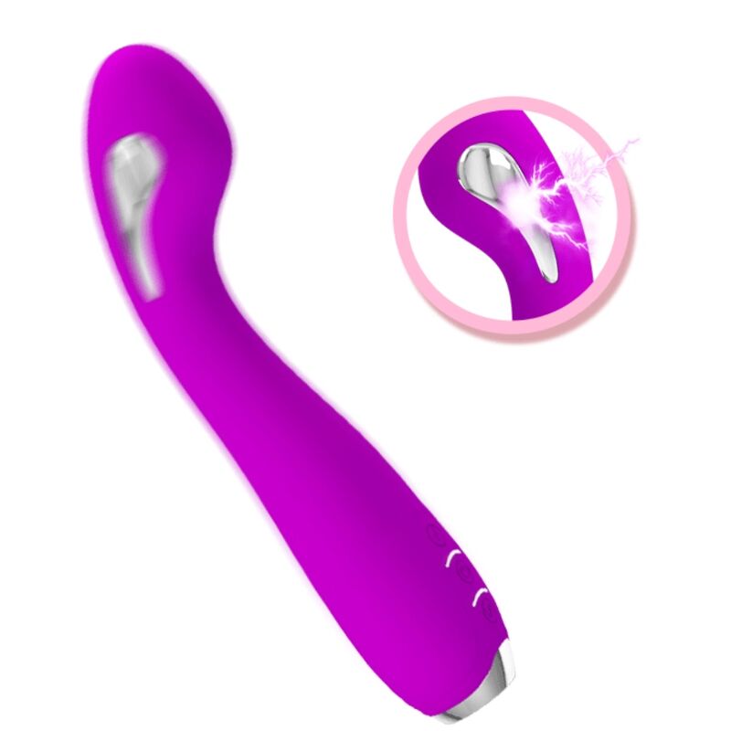 PRETTY LOVE - HECTOR RECHARGEABLE ELECTROSHOCK VIBRATOR WATERPROOF PURPLE