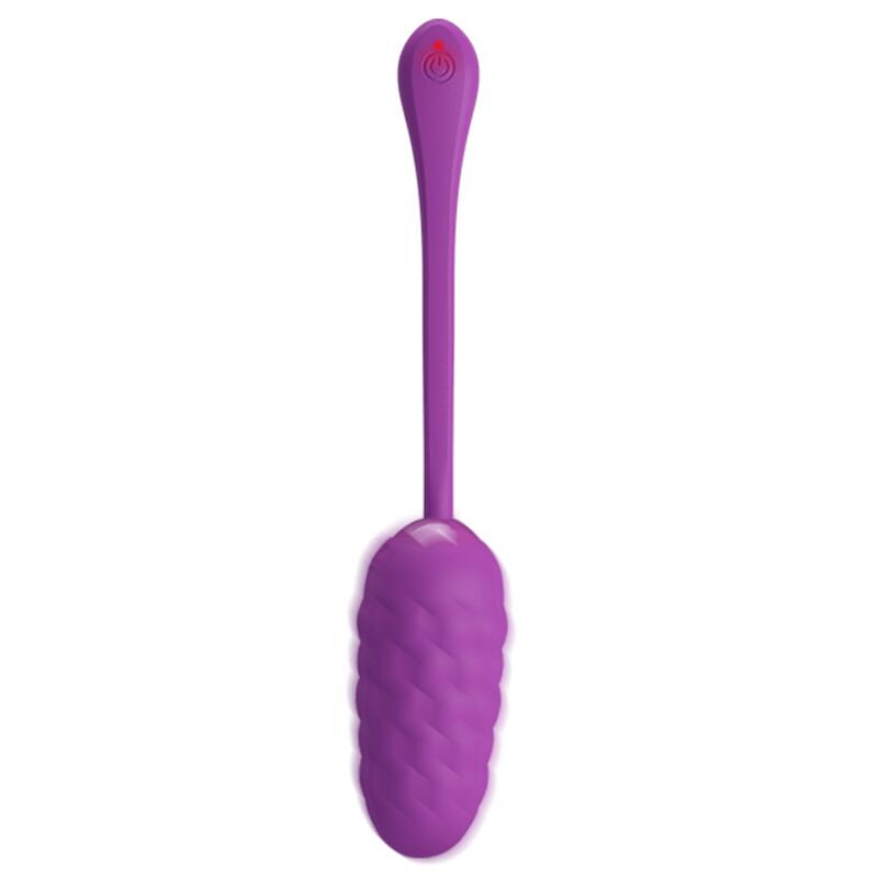 PRETTY LOVE - VIBRATING EGG WITH PURPLE RECHARGEABLE MARINE TEXTURE