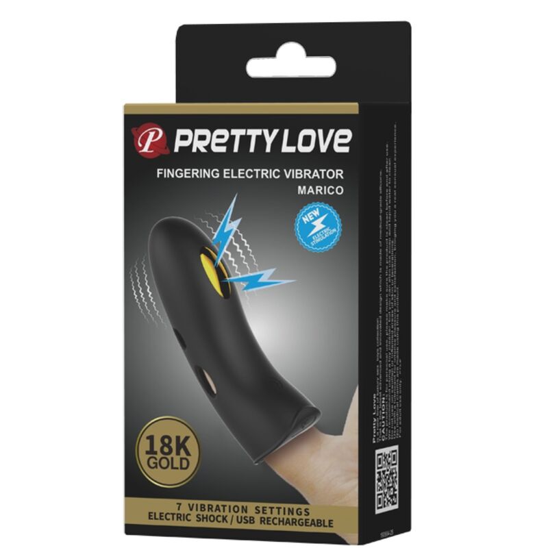 PRETTY LOVE - MARICO BLACK ELECTRO-STIMULATOR FINGER COVER