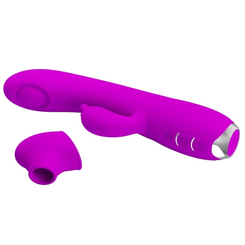 PRETTY LOVE - REGINA RECHARGEABLE VIBRATOR-SUCKER PURPLE