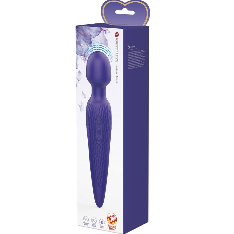 PRETTY LOVE - ANTONY YOUTH WAND VIBRATOR VIOLET HEAT EFFECT