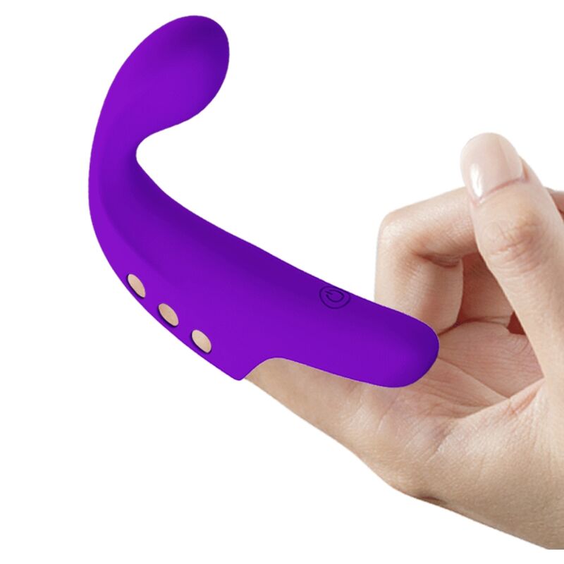 PRETTY LOVE - GORGON PURPLE RECHARGEABLE FINGER VIBRATOR