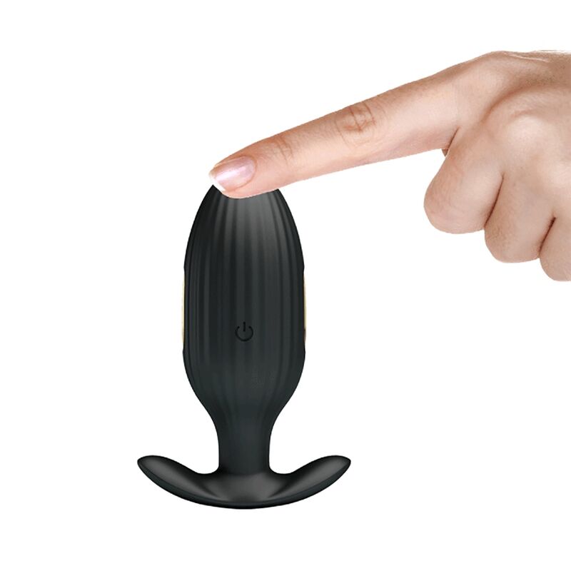 PRETTY LOVE - KELLY PLUG ANAL RECHARGEABLE VIBRATOR BLACK