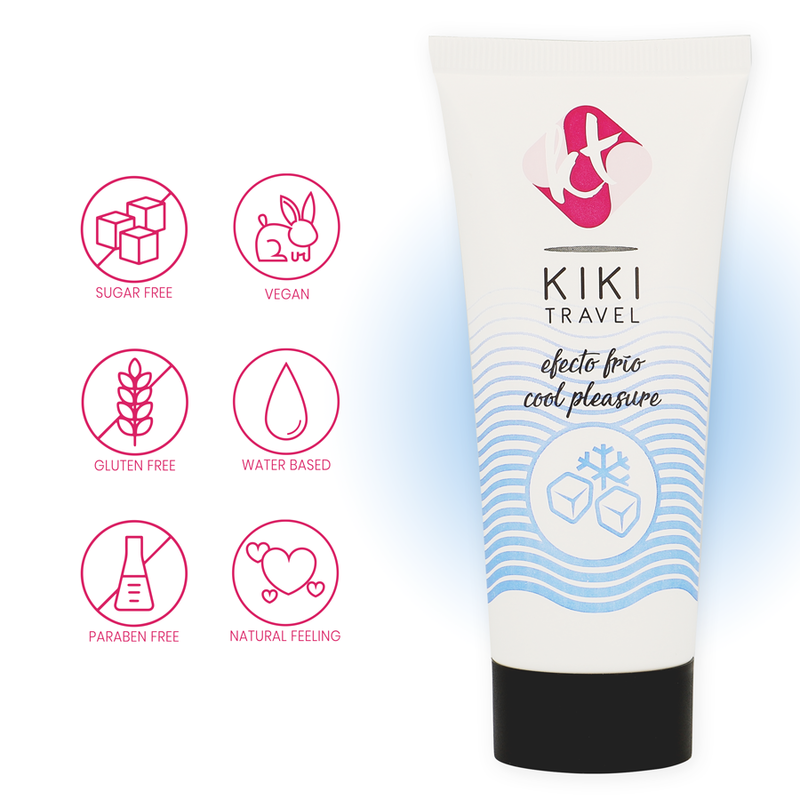 KIKÍ TRAVEL -  LUBRIFICANTE COM EFEITO DE REFRIGERAÇÃO 50 ML