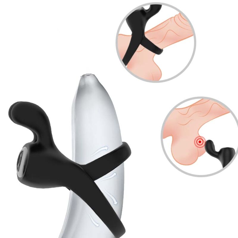 ARMONY - RING VIBRATOR RABBIT BLACK