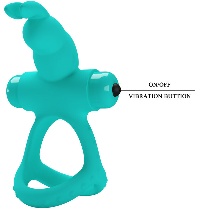 PRETTY LOVE - FIGGY GREEN RABBIT VIBRATOR RING