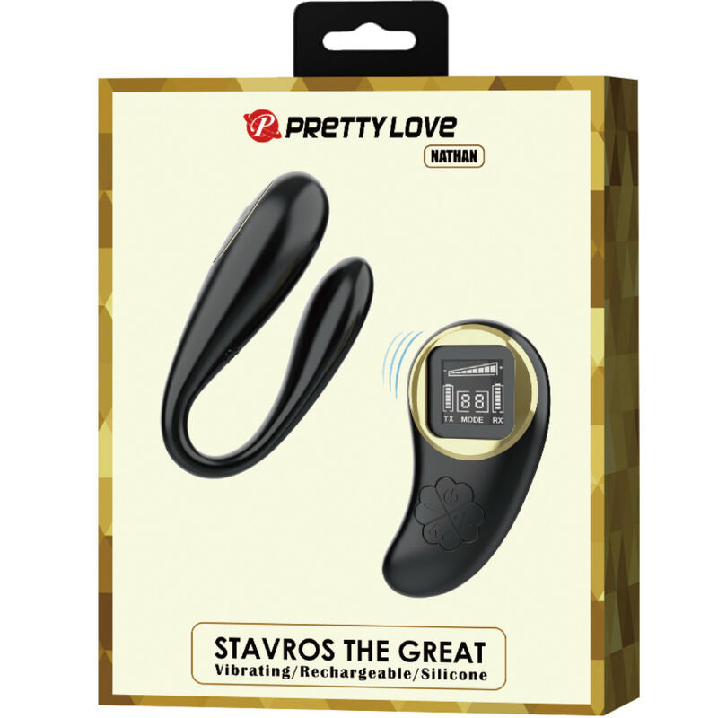 PRETTY LOVE - NATHAN DOUBLE PLEASURE VIBRATOR REMOTE CONTROL