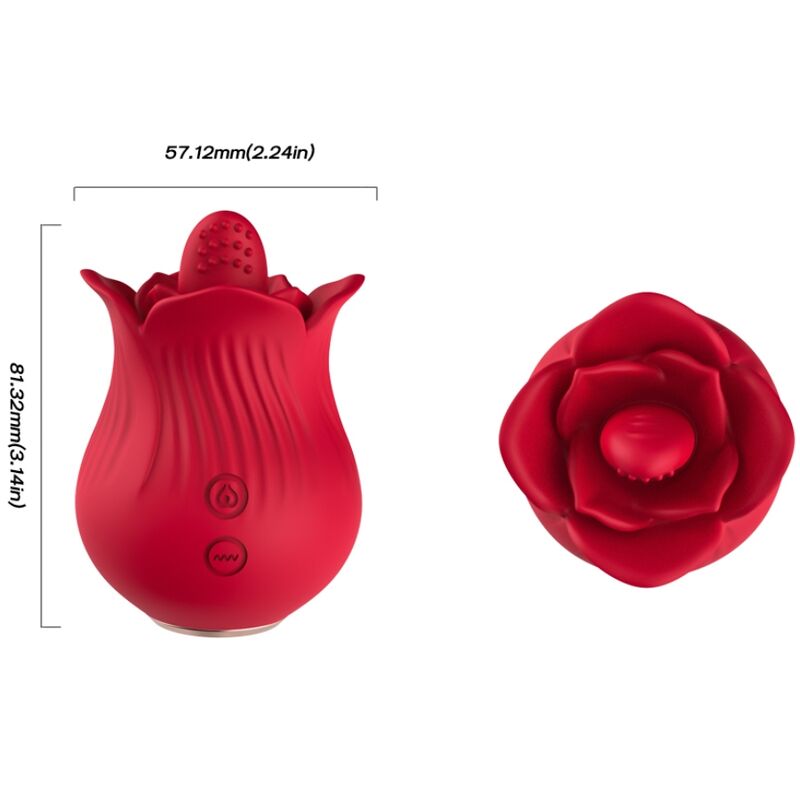 ARMONY - ROSE VIBRATOR & STIMULATOR RED