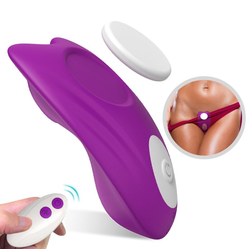 ARMONY - BUTTERFLY WEARABLE PANTIES VIBRATOR REMOTE CONTROL PURPLE