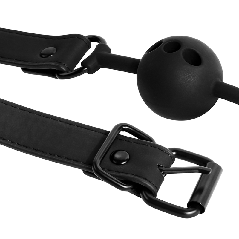 FETISH SUBMISSIVE BONDAGE - BREATHABLE SILICONE BALL GAG