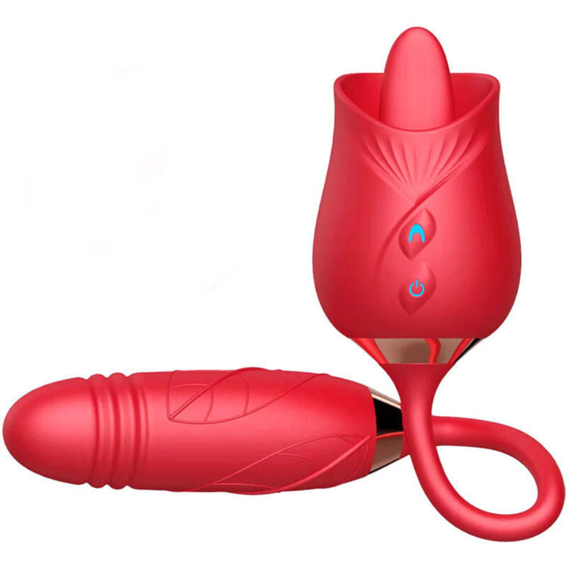 ARMONY - DELIGHT FLOWER VIBRATOR & THRUSTING WITH RED TONGUE