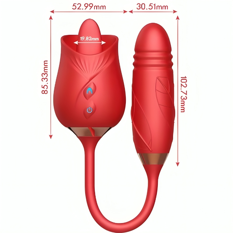 ARMONY - DELIGHT FLOWER VIBRATOR & THRUSTING WITH RED TONGUE