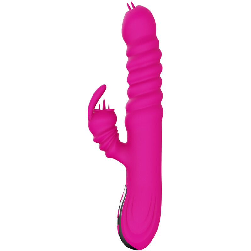 ARMONY - RABBIT DOUBLE TONGUE MULTIFUNCTION VIBRATOR FUCHSIA HEAT EFFECT